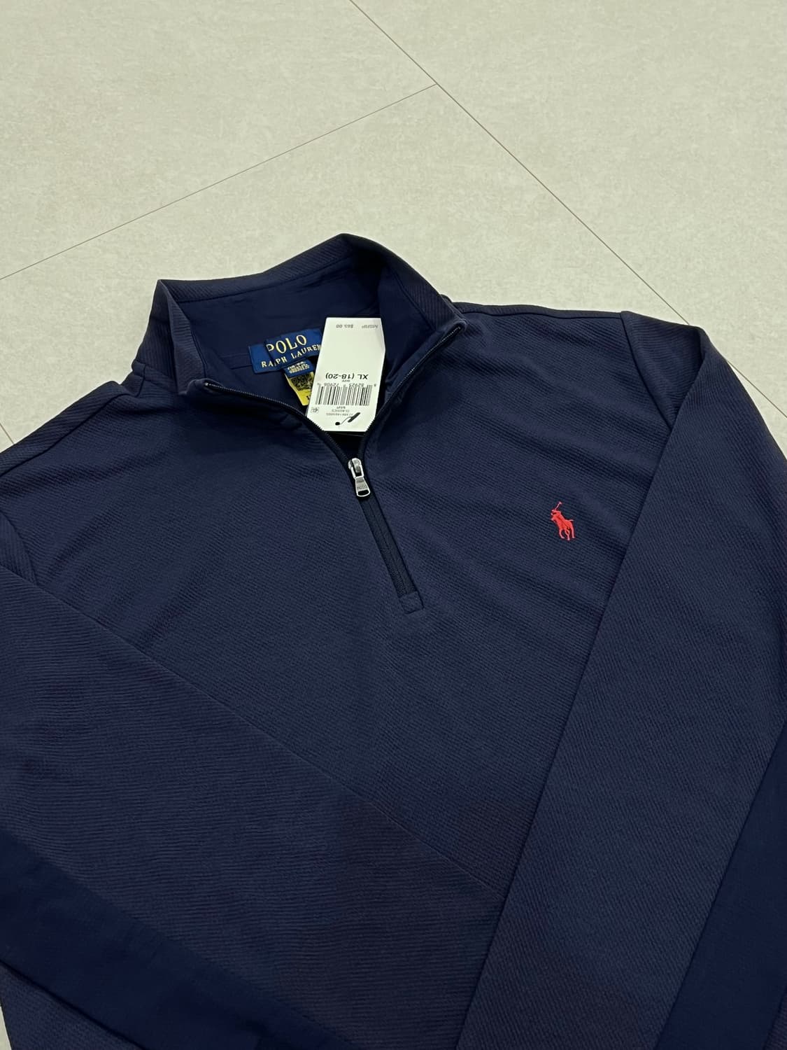 폴로랄프로렌 새상품 빅보이 XL 네이비 쿼터집 상품이미지2