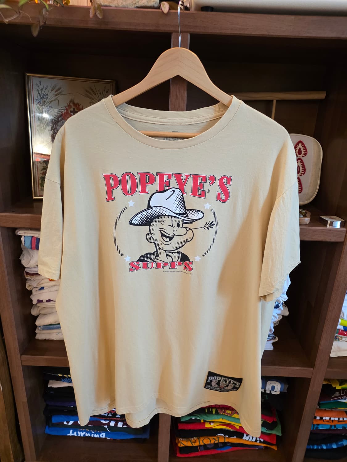 Vintage GEAR 뽀빠이 original 2XL 반팔티 상품이미지5