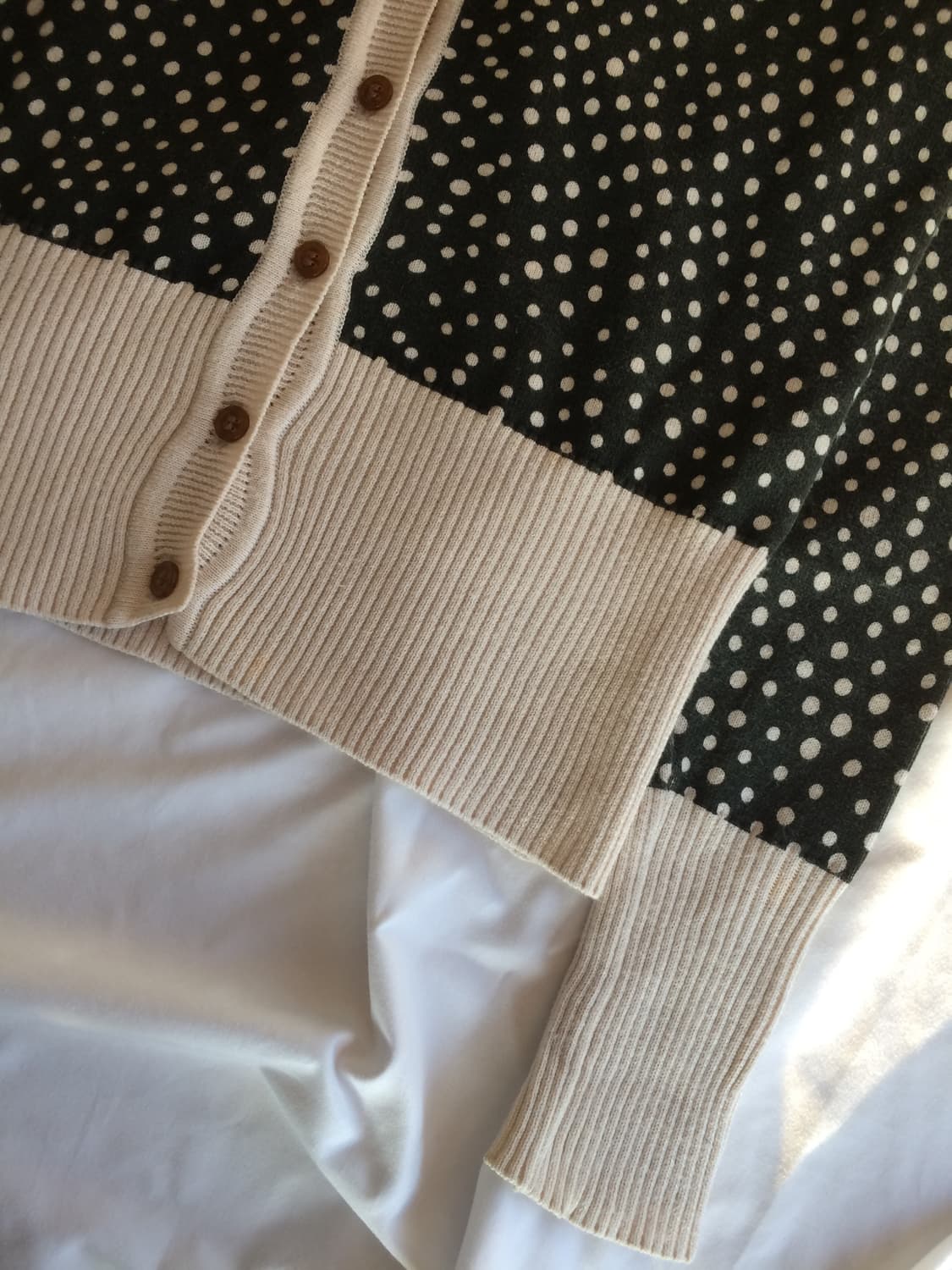 비비안 웨스트우드 도트 땡땡이 오알비 자수 니트 가디건 상품이미지7