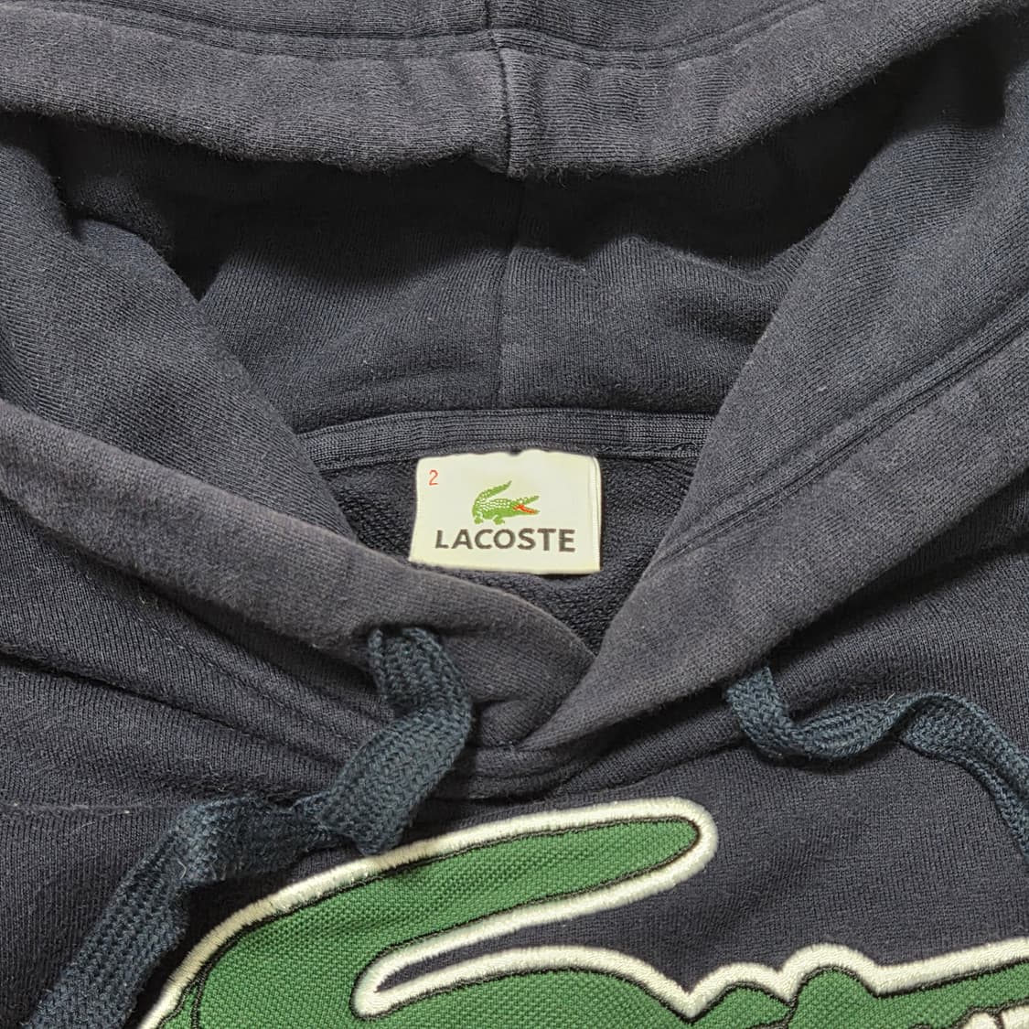 Lacoste 라코스테 빅로고 자수 후드 티셔츠  상품이미지3