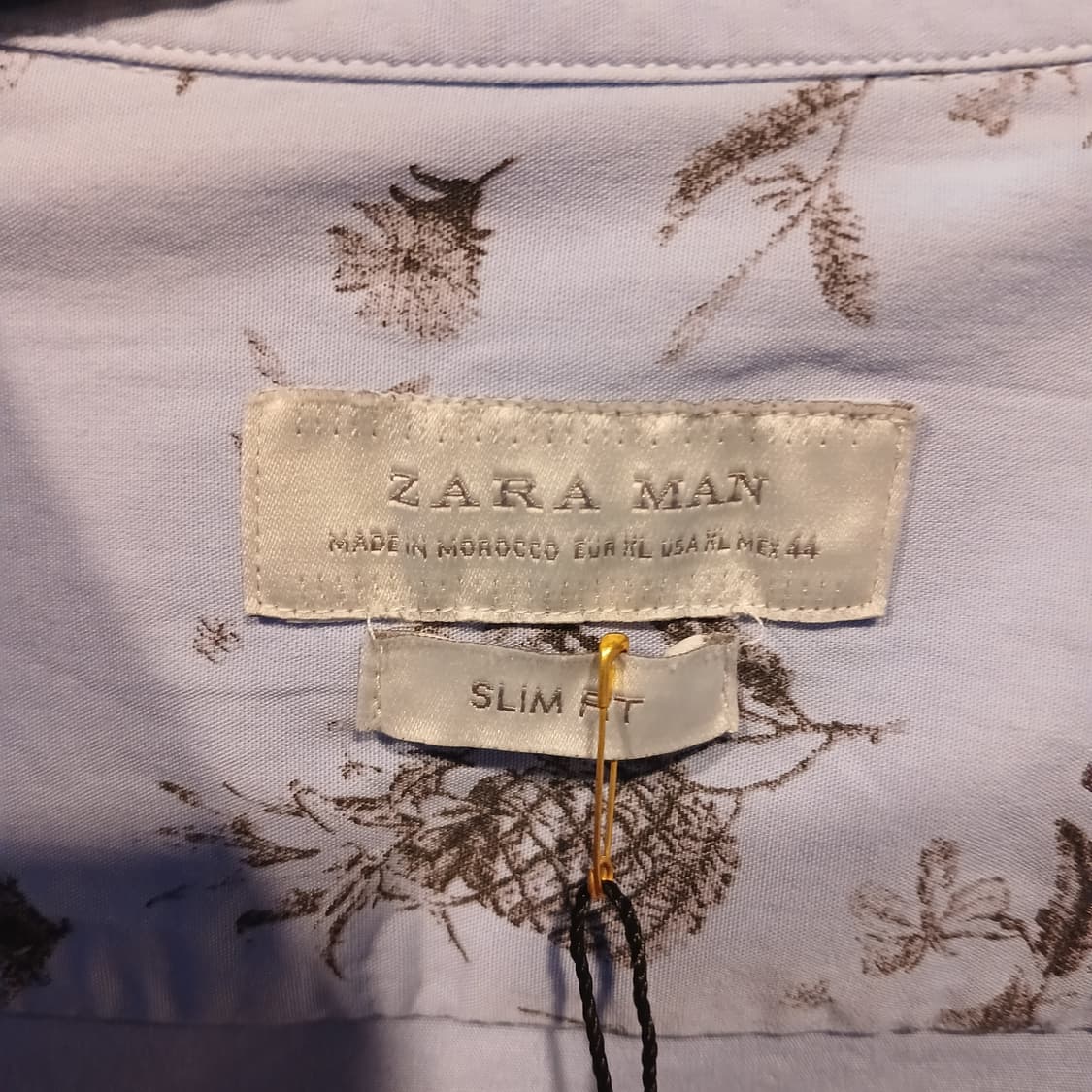 자라 슬림핏 셔츠 스카이 블루 상품이미지3