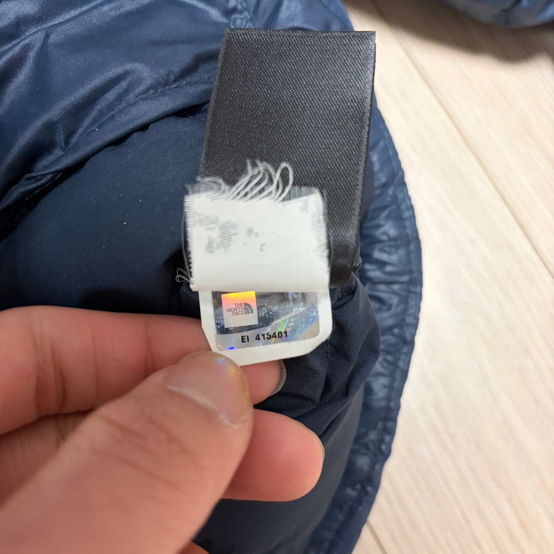 W)노스페이스 700구스다운 네이비 투웨이 숏패딩 상품이미지7