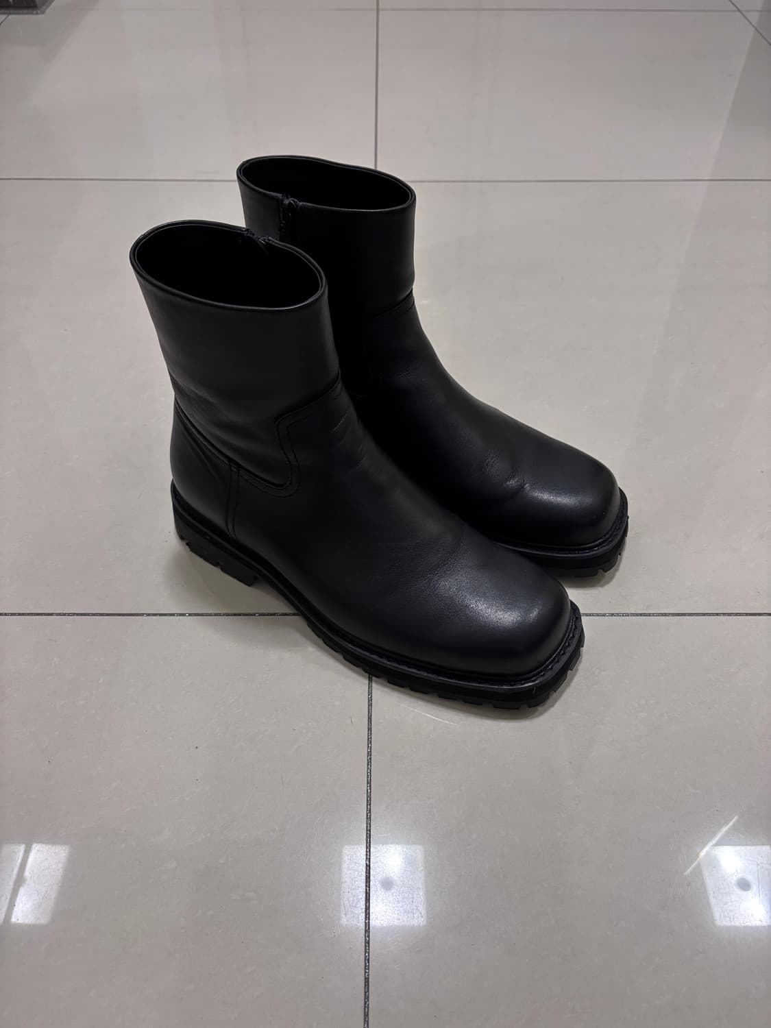 265 자라 니콜슨 콜라보 비브람 가죽 앵클 부츠 EUR 41 상품이미지1