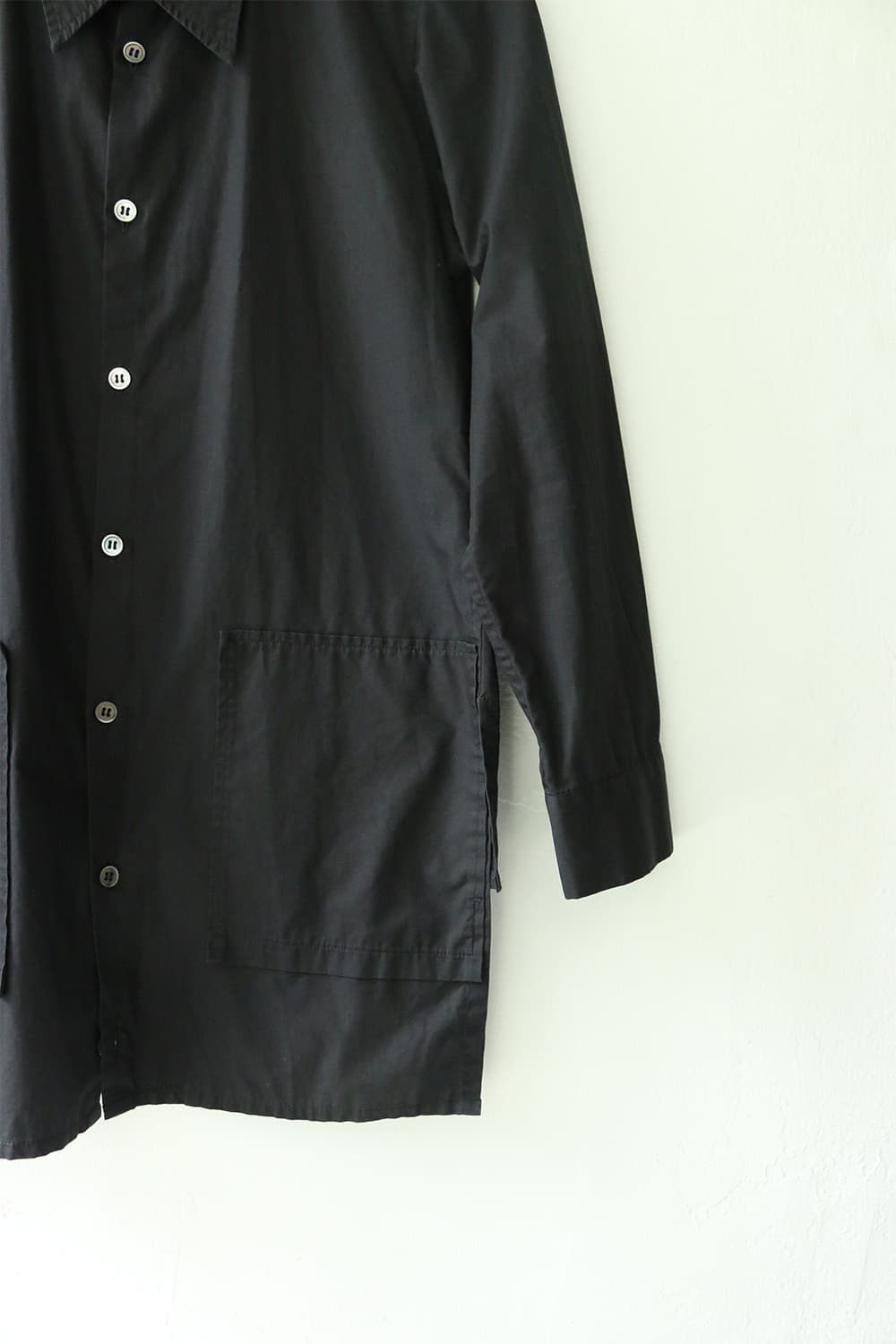 요지야마모토 리미 푸 코튼 블랙 셔츠 상품이미지6
