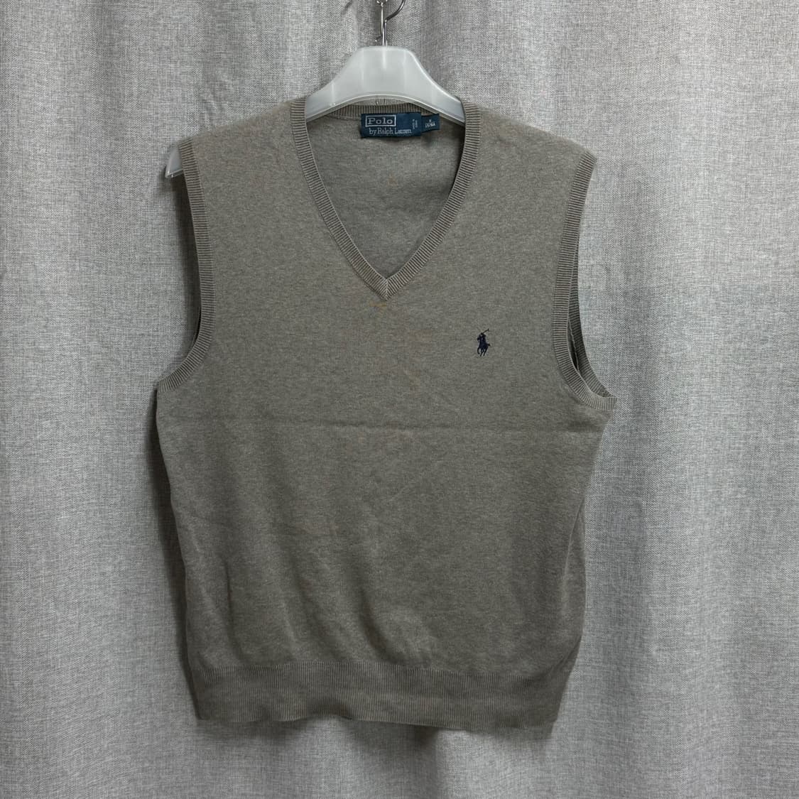 [M/100] 폴로 랄프로렌 브이넥 코튼 면 니트조끼 베스트 상품이미지1