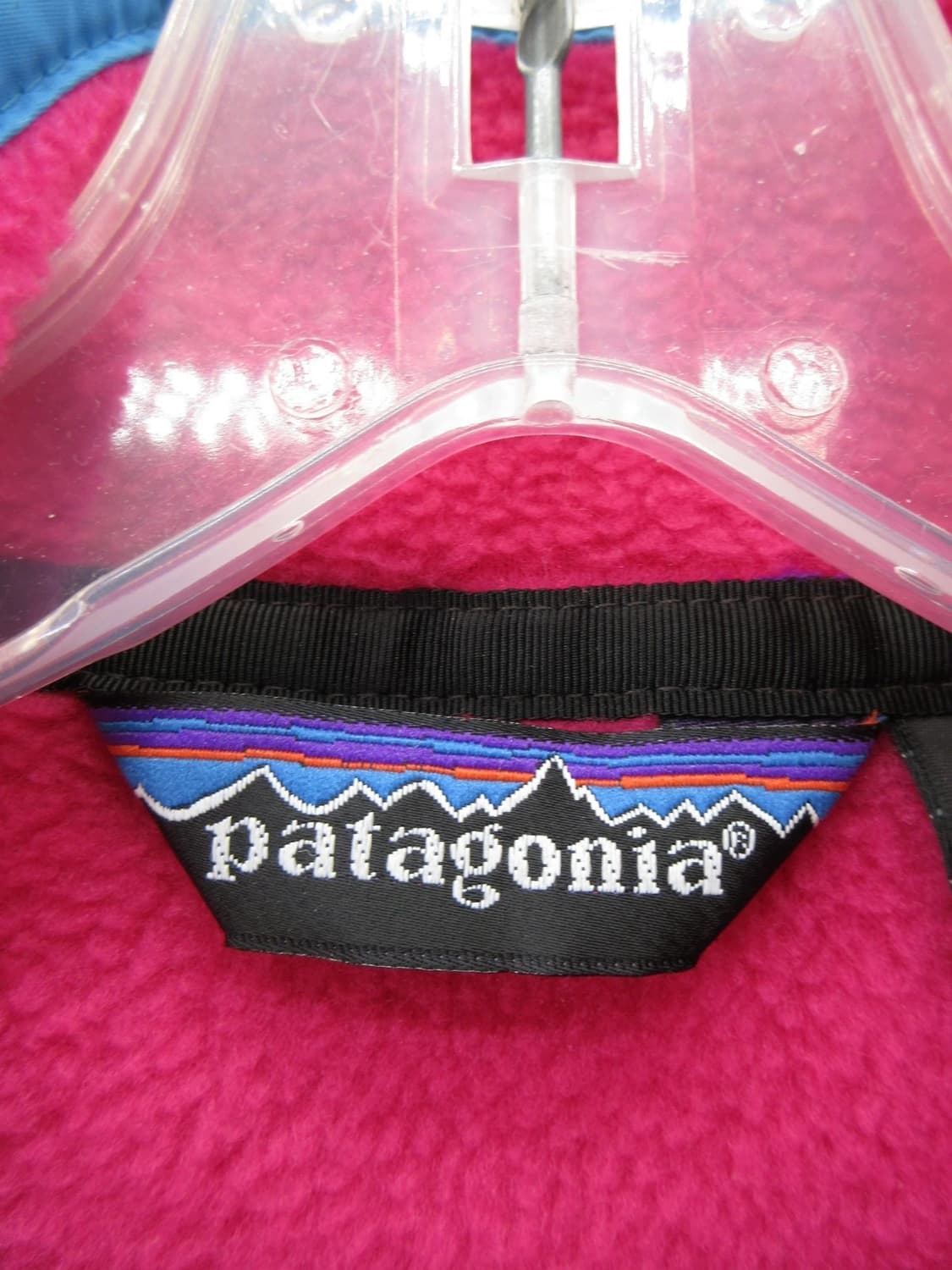 90s 파타고니아 신칠라 스냅-T 핑크/블루 USA 상품이미지4