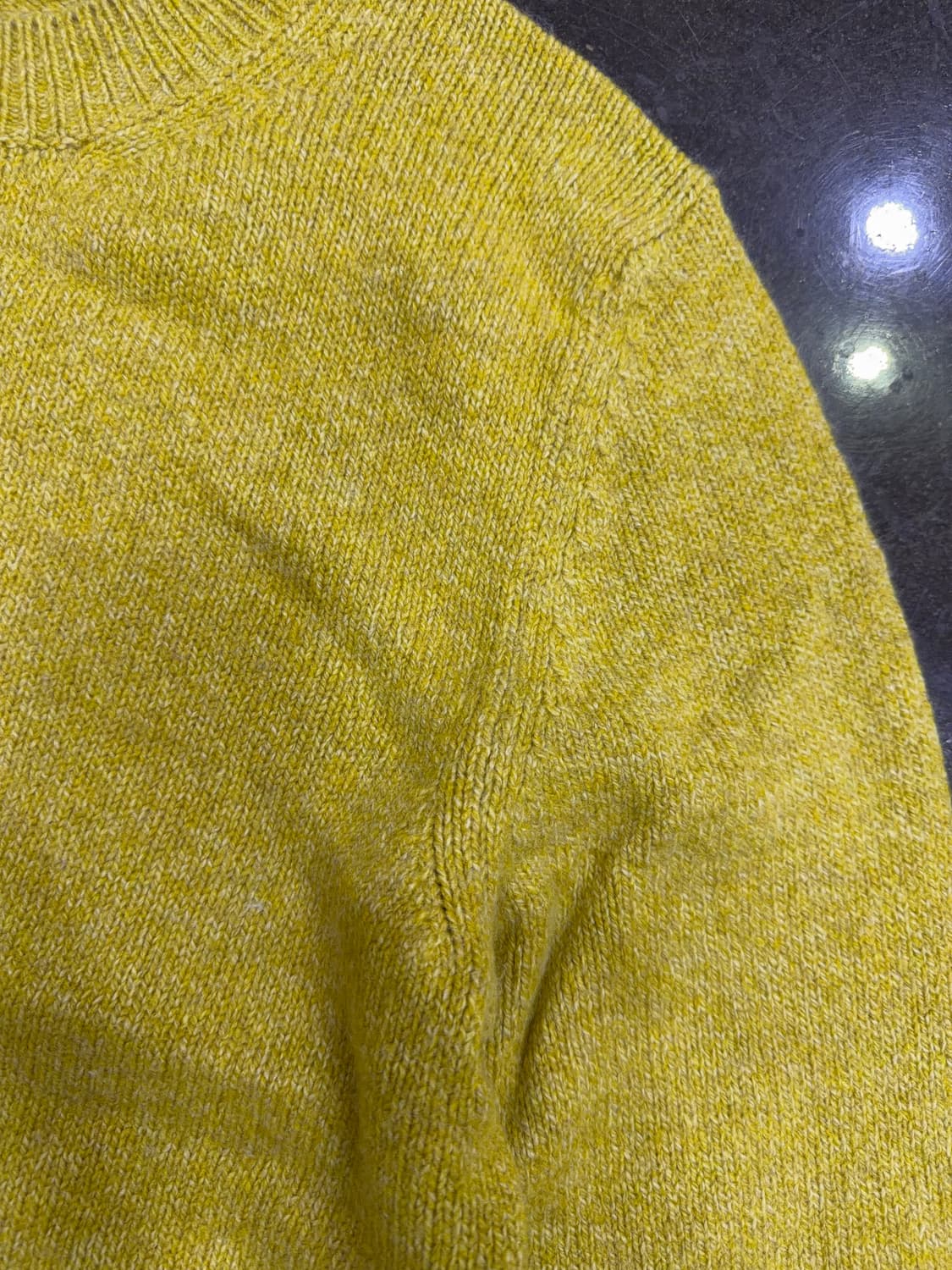 마시모두띠 니트 울 블렌드 스웨터 머스타드 L 상품이미지4