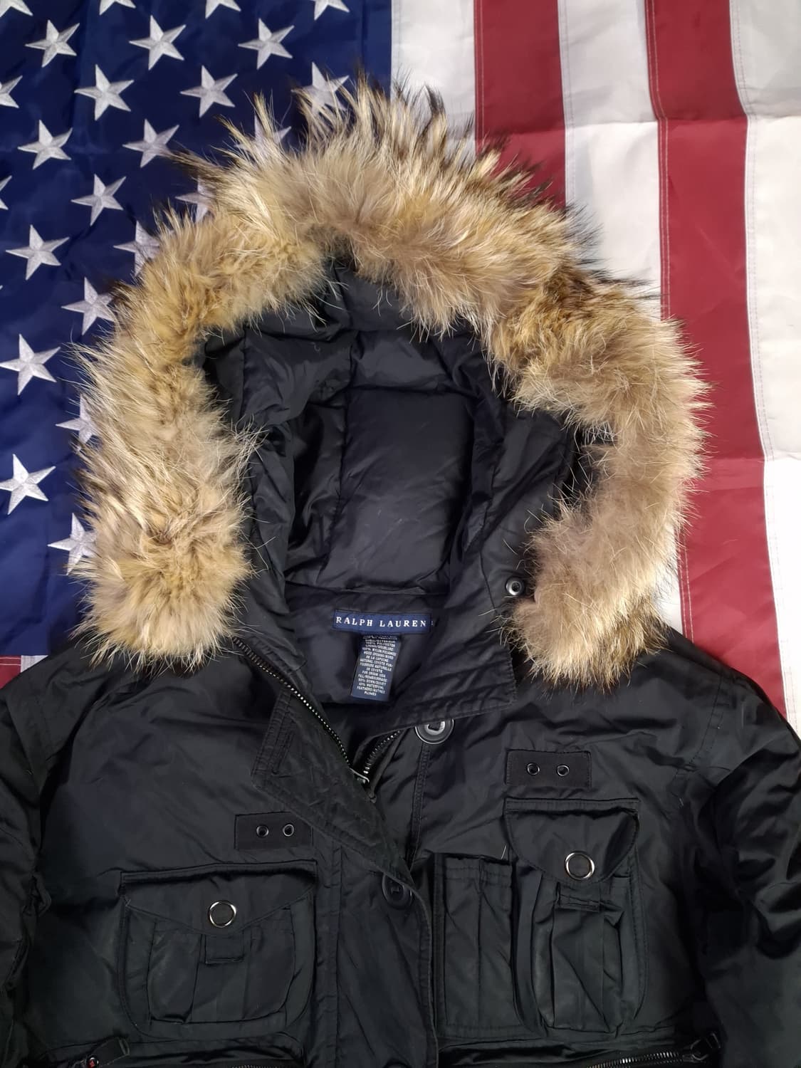 오리지날 랄프로렌 우먼 멀티포켓 카고 패딩 파카 상품이미지2