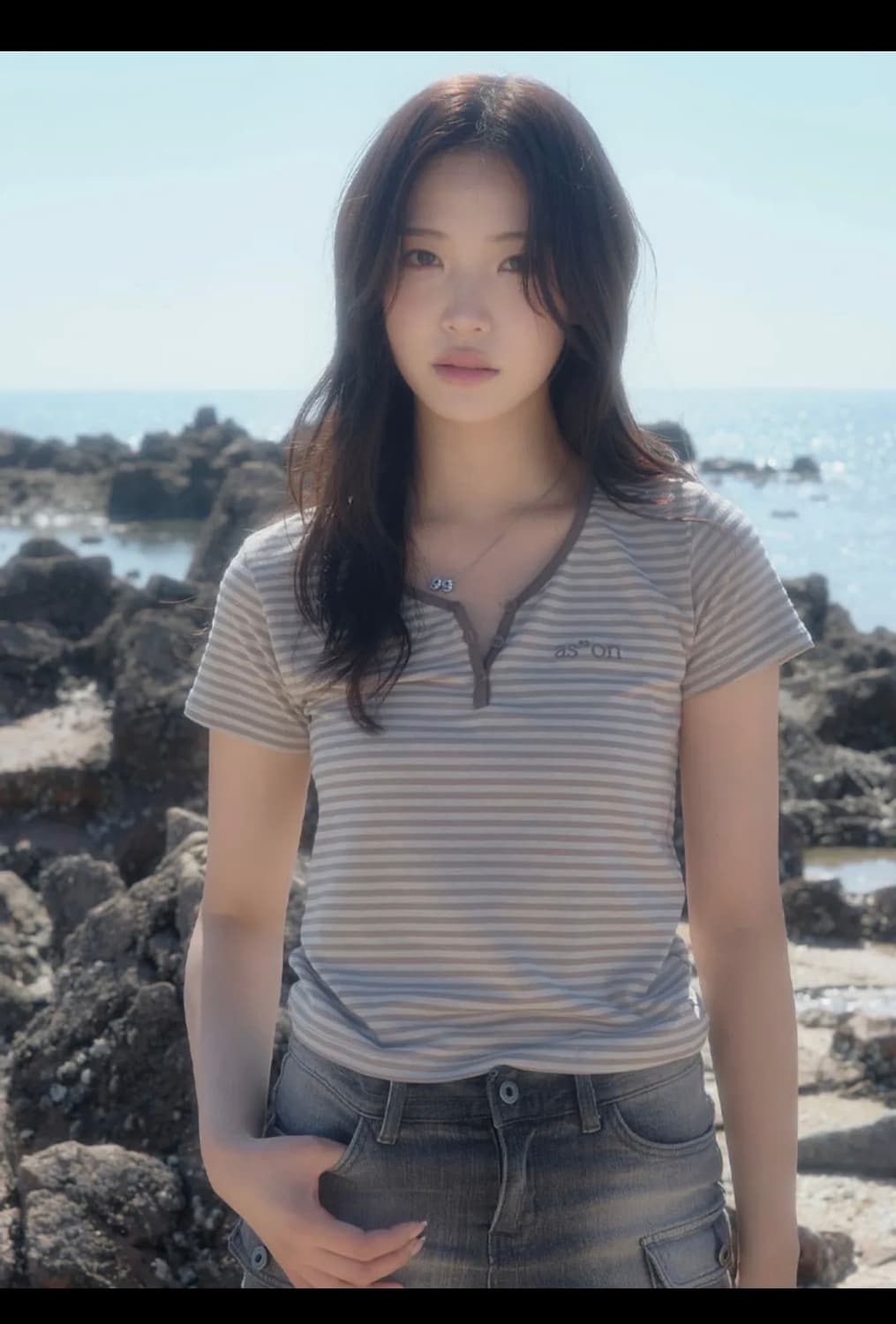 CANDY STRIPE T / BEIGE 상품이미지1