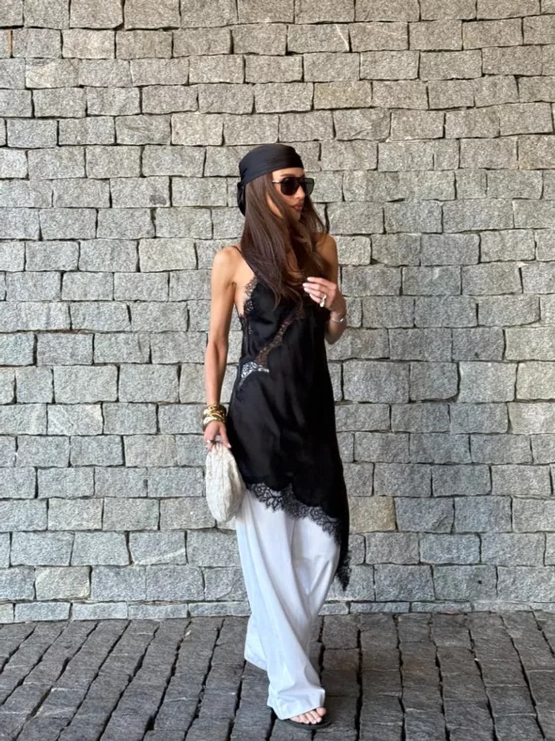 ZARA 자라 비대칭 레이스 원피스 상품이미지5