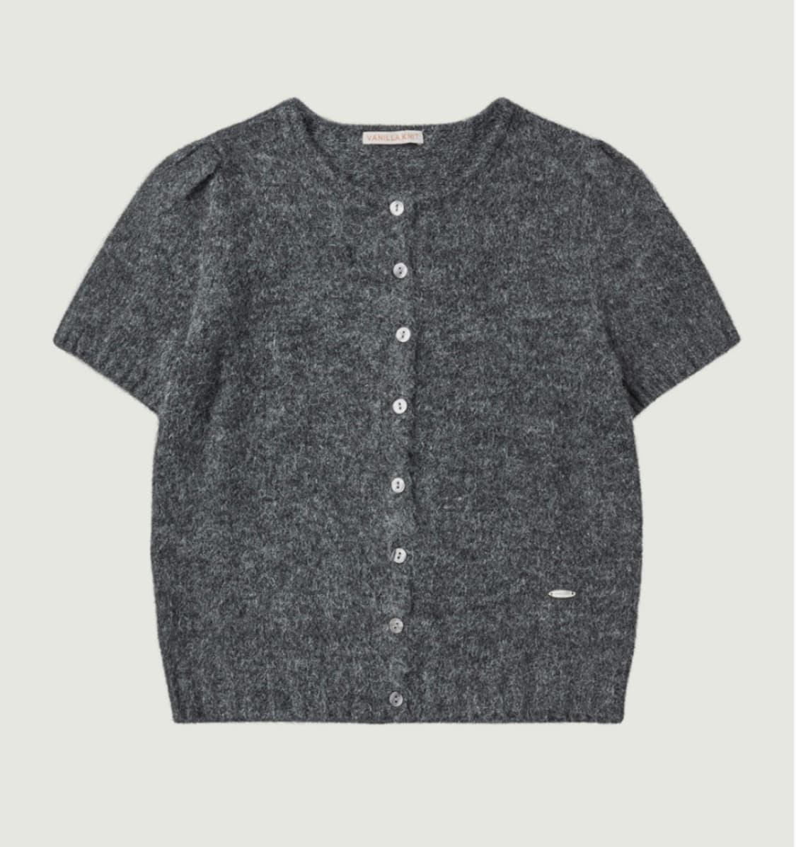 바닐라니트 반팔 니트 가디건 상품이미지3