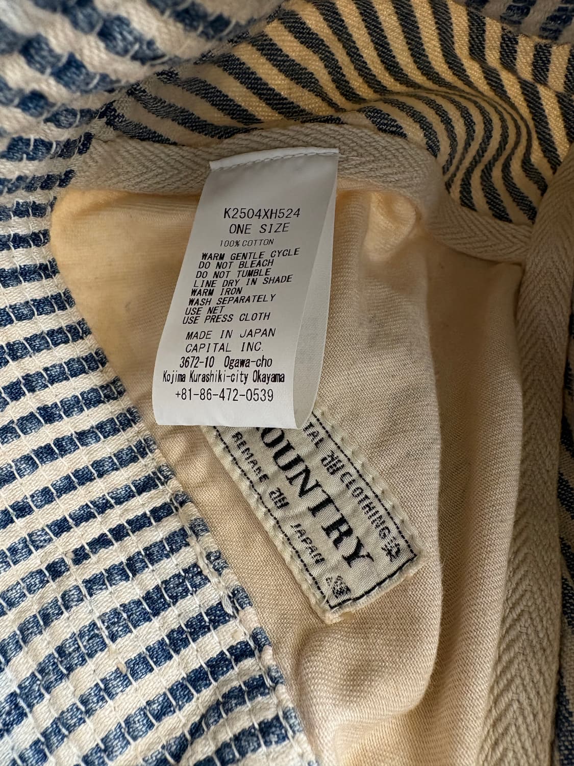 캐피탈KAPITAL 노인과바다 히코리 버킷햇 상품이미지5