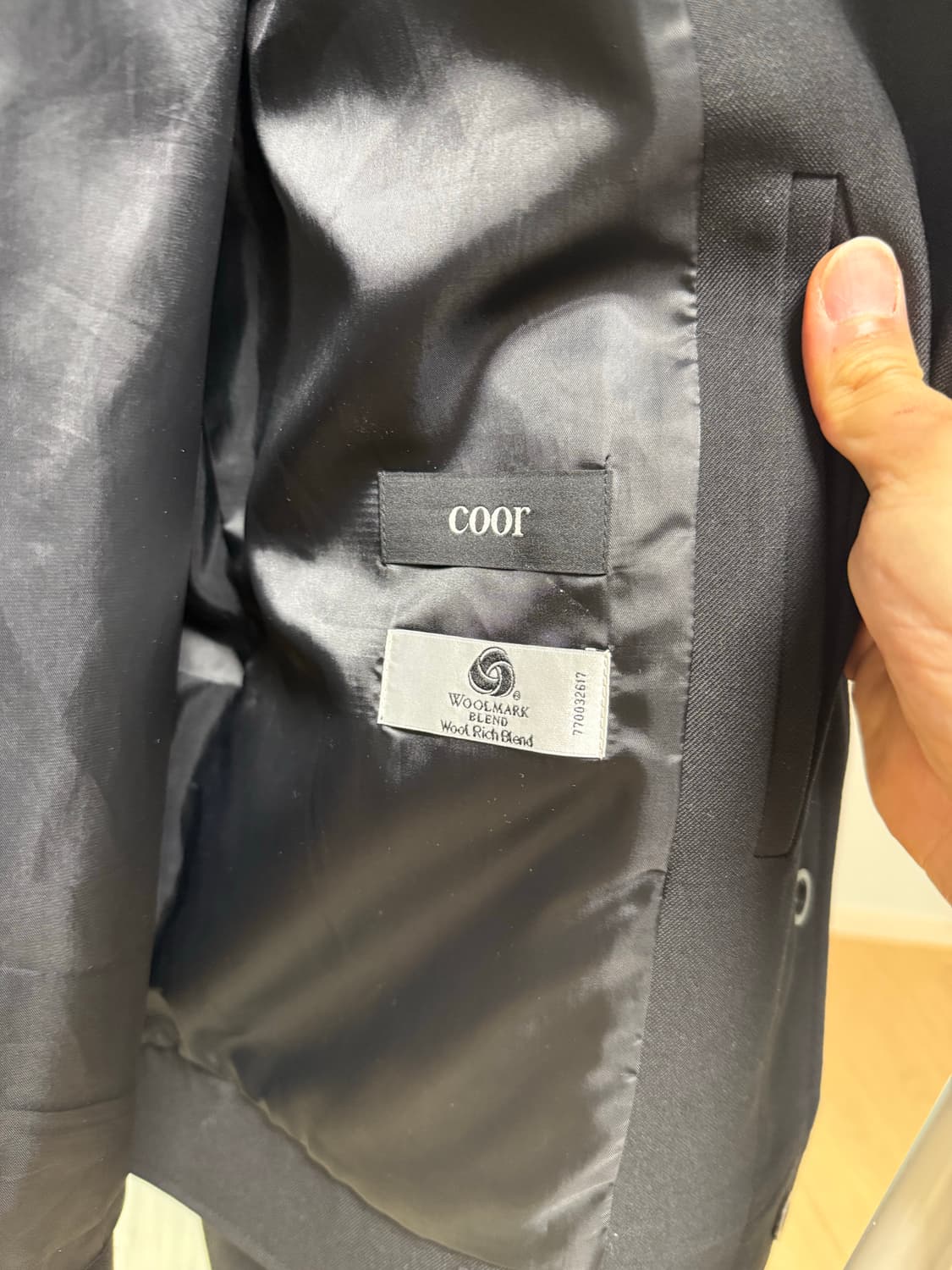 쿠어 오버핏 울 크롭 자켓 상품이미지3