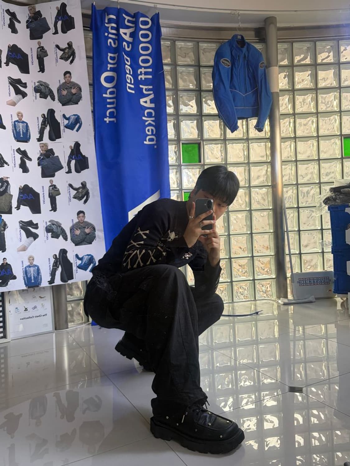 CROSS BONE SKULL LS TEE 본 긴팔 티 NVLT-2408 상품이미지3