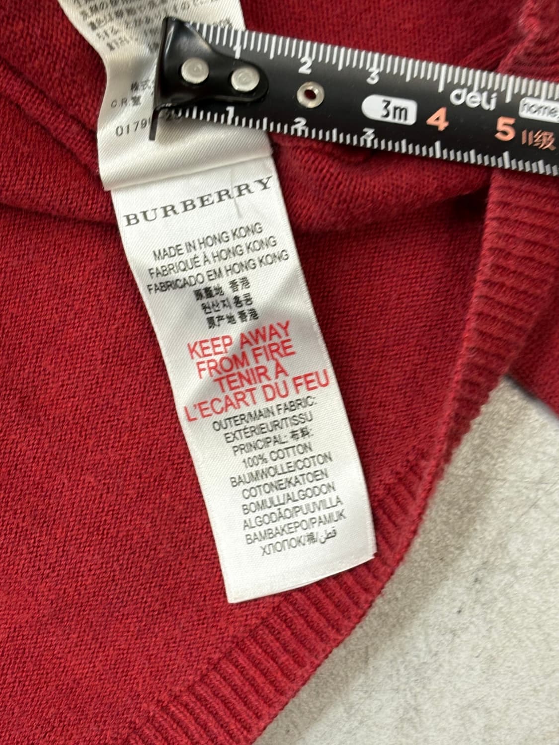 버버리 칠드런 체크 트림 코튼 가디건 상품이미지6