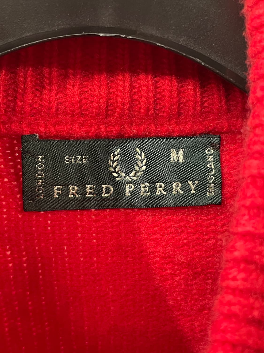 프레드페리 울 니트 집업 상품이미지5