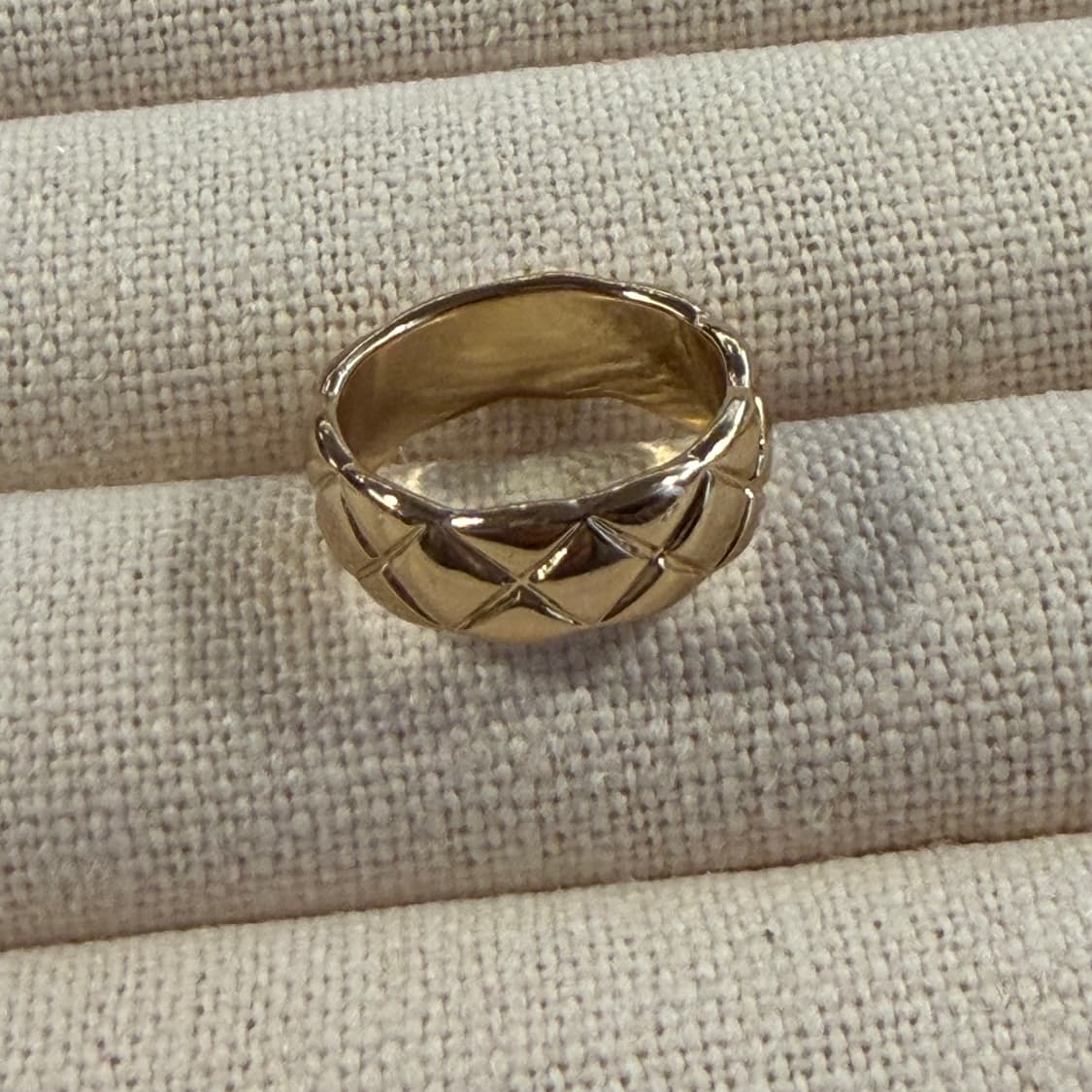 새상품 여성 신주 은도금 C 골드 반지 상품이미지2