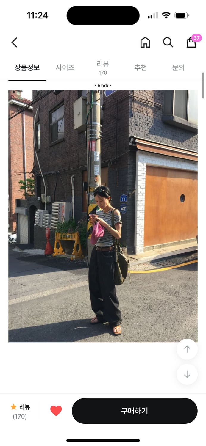 모래하우스 백포켓 논페이드 데님 m 상품이미지2