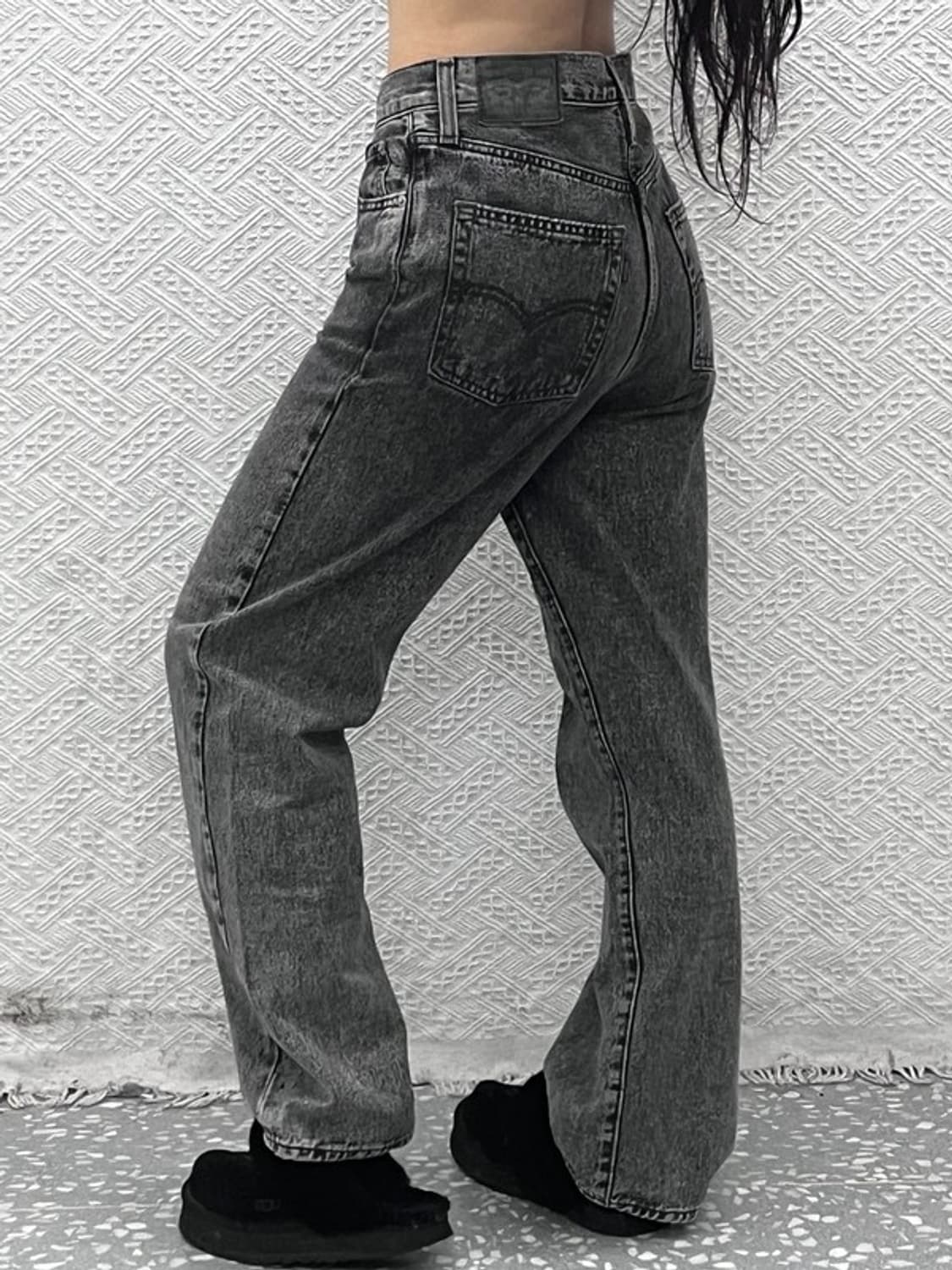 리바이스 빈티지 모던 시크 캐주얼 흑청 데님팬츠 26인치 C10606 상품이미지2