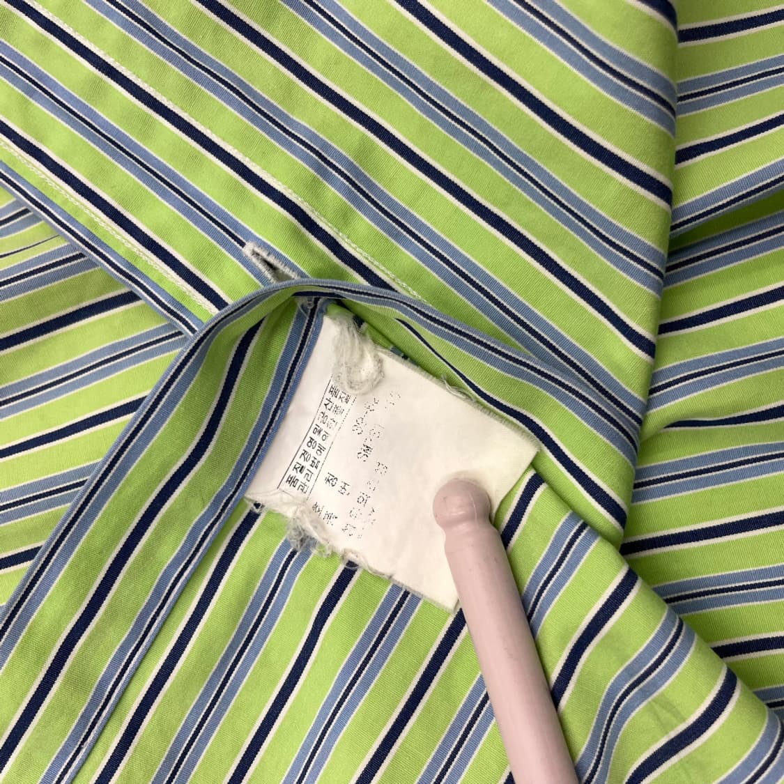 폴로 랄프로렌 네이비포니 네이비 단가라 녹차맛 셔츠 39 상품이미지6