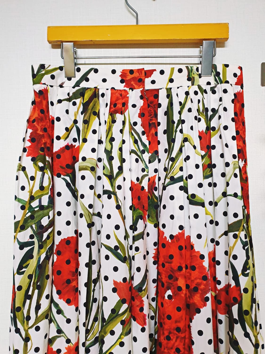 돌체앤가바나 정품 77 코튼 롱스커트 화이트 상품이미지6