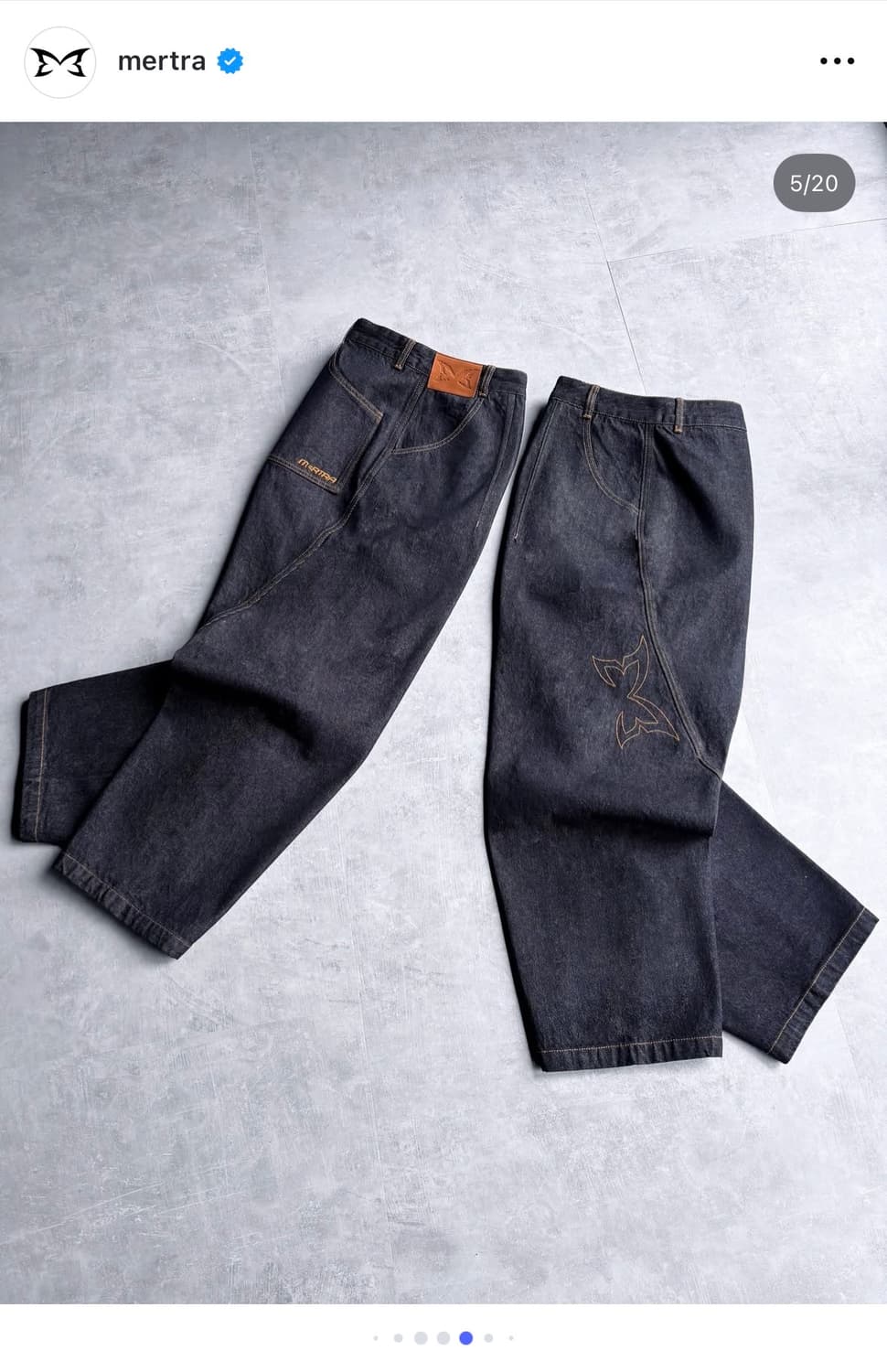 Mertra reverse bigstep denim 리버스 빅스텝 데님 상품이미지1