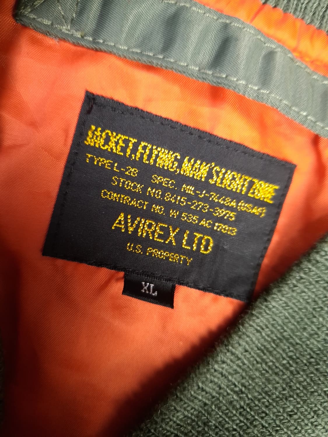 특A 오리지날 아비렉스 L-2B 미공군 항공점퍼 상품이미지3