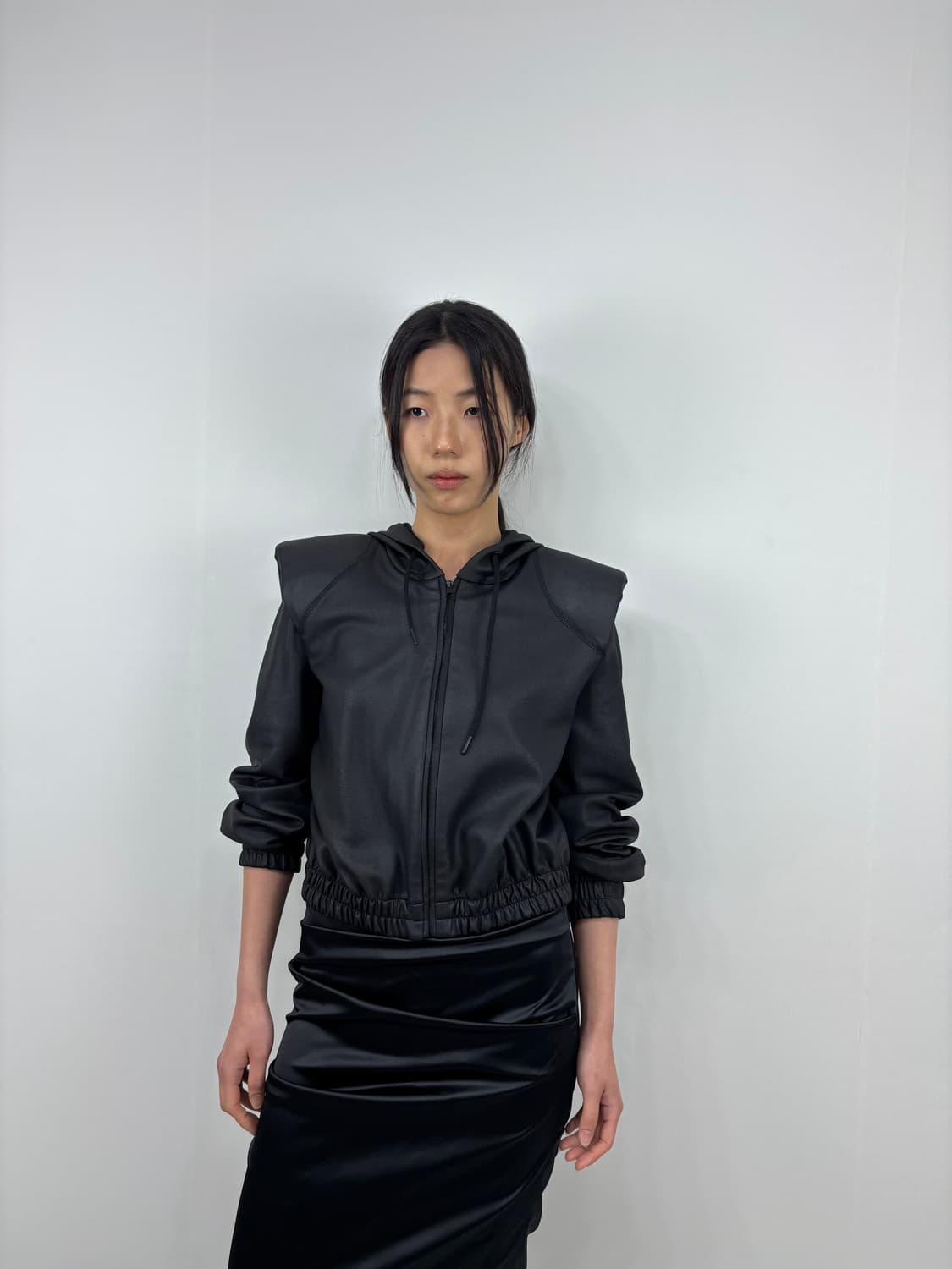 ZARA PADDED SHOULDER HOODIE 상품이미지5