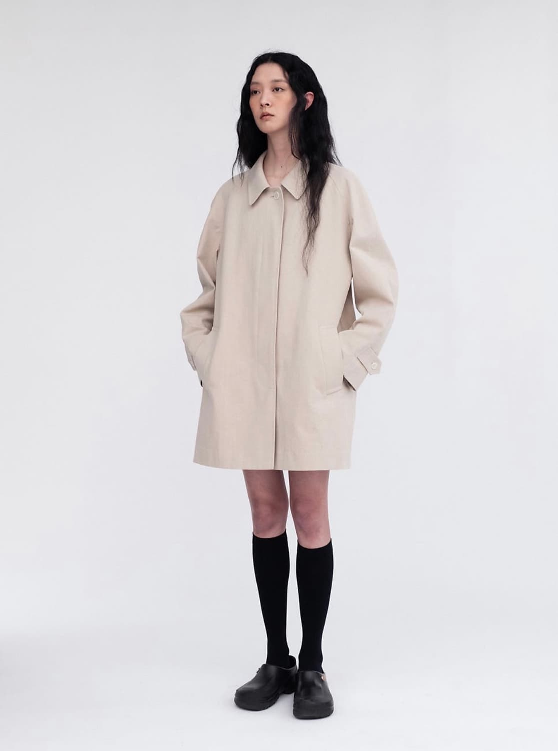 LFM 트렌치 하프 코트 상품이미지2