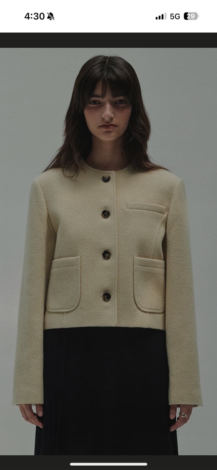 다이애그날 노카라 울 자켓 상품이미지2