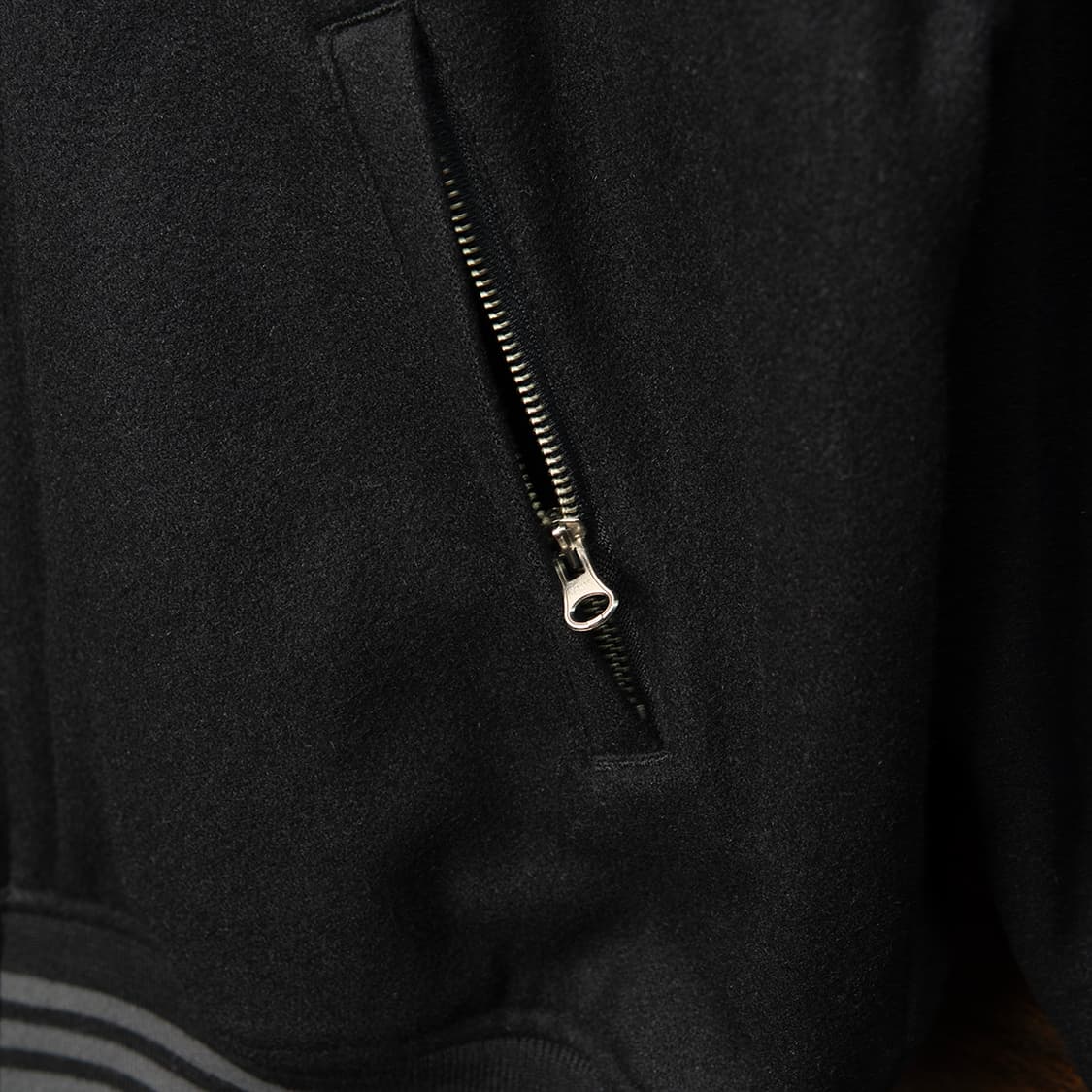 [120] 90s 할리데이비슨 울 레이온 바시티 자켓 블랙  상품이미지5