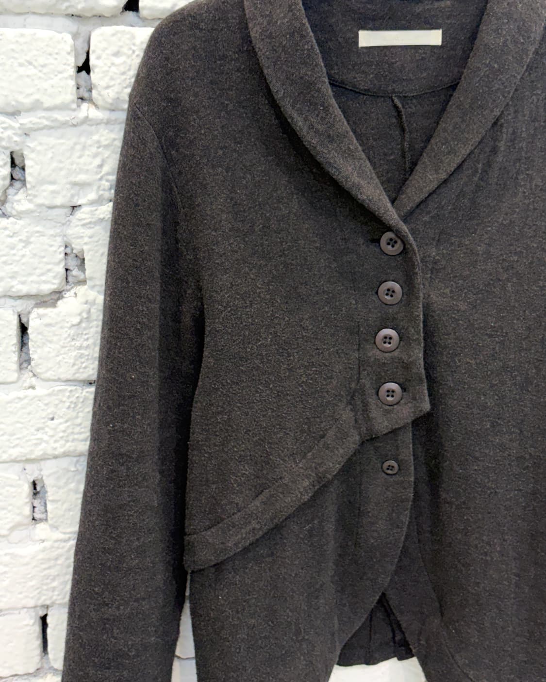 Asymmetric Button Layered Jacket 상품이미지5
