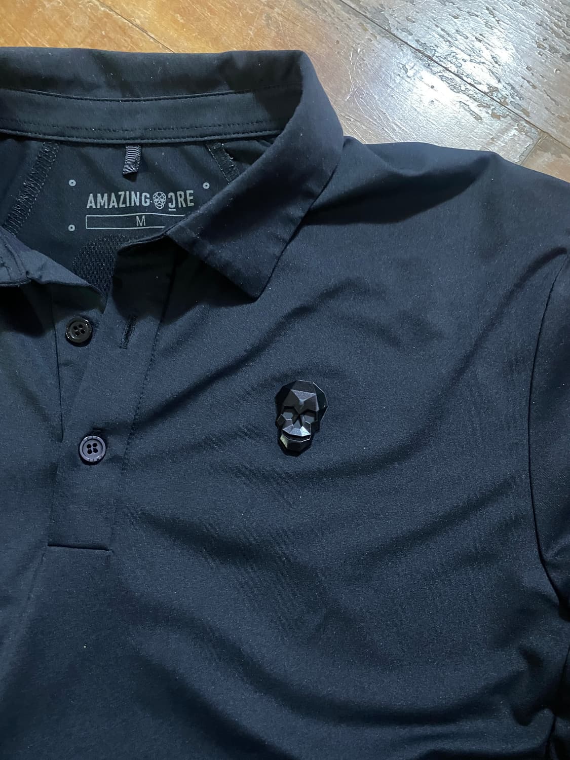 어메이징크리 남성 골프 긴팔 티셔츠 블랙 M (100) 상품이미지3