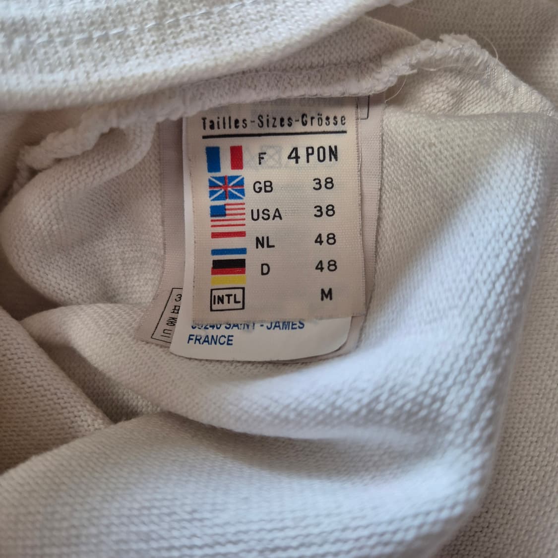 [38]세인트제임스 흰색 반팔 티셔츠 상품이미지3