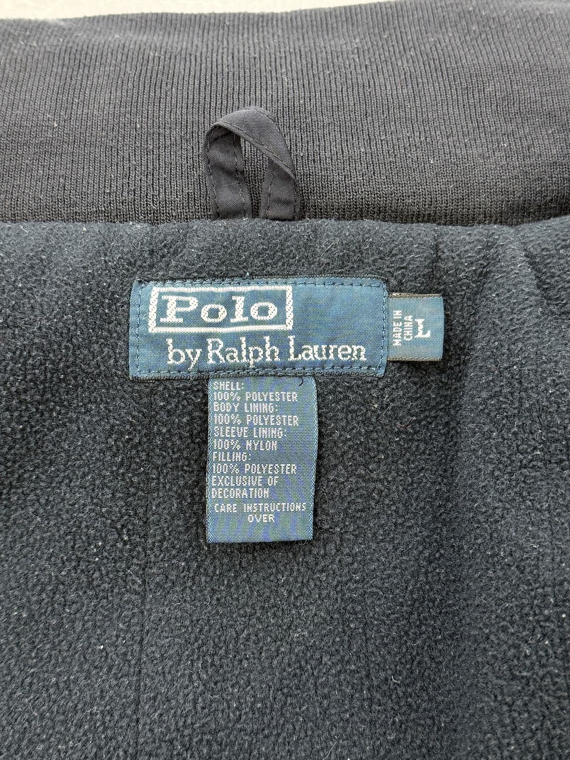 폴로 랄프로렌 네이비 레드포니 히든 후디 폴리쉘 봄버 자켓 상품이미지7