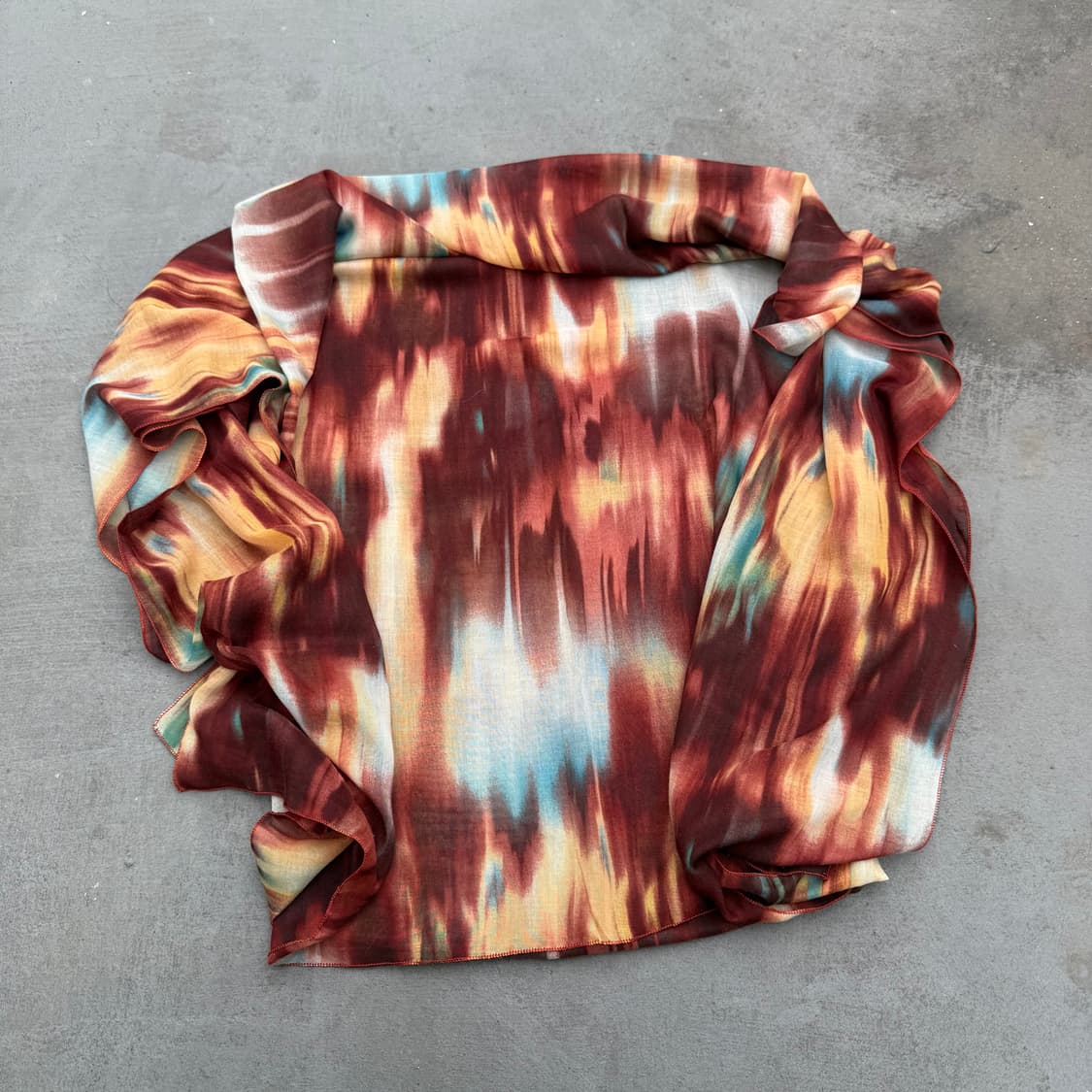 빈티지 빅 나염 스카프 상품이미지3