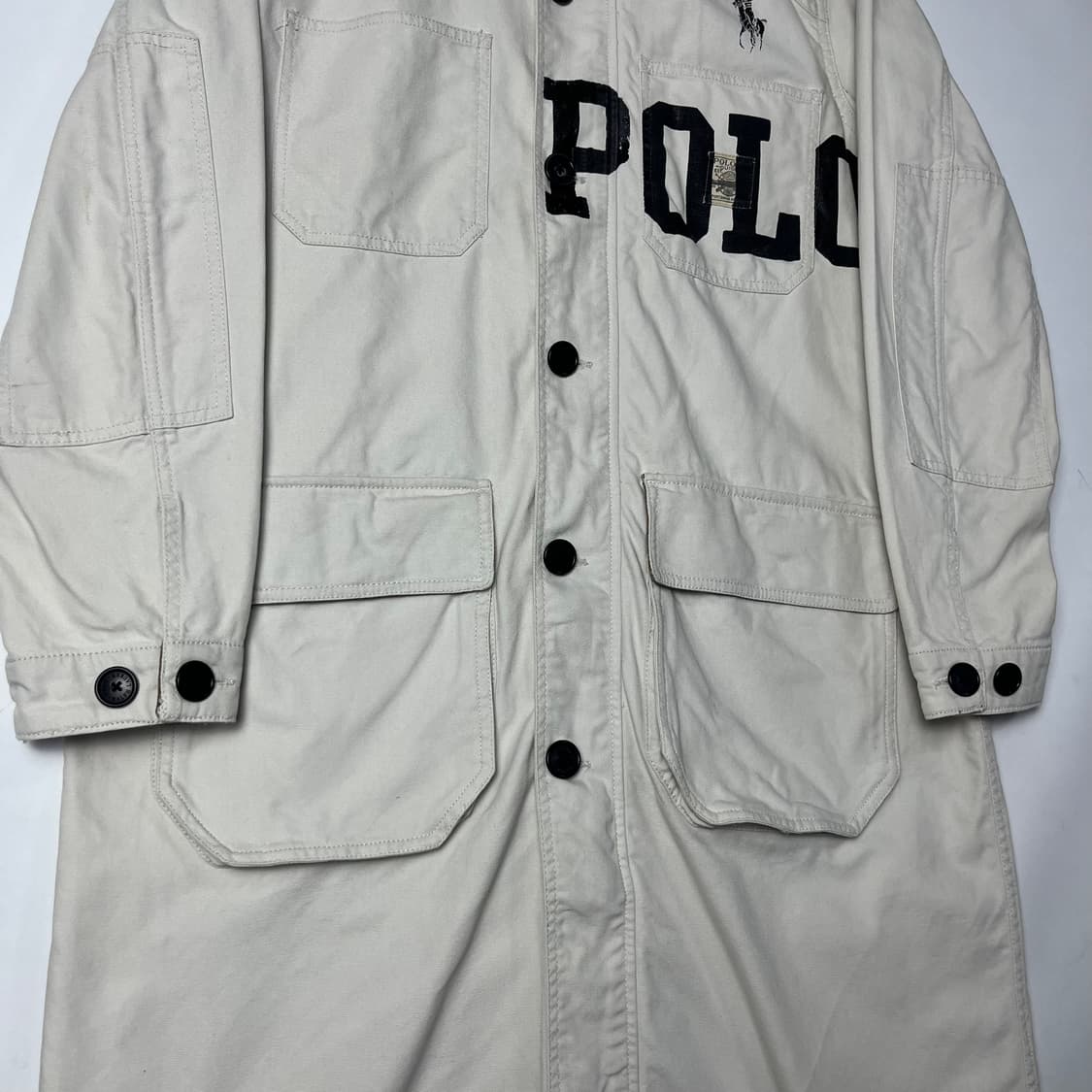 [POLO] 폴로랄프로렌 레터링 코듀로이 카라 코튼 맥코트 상품이미지4