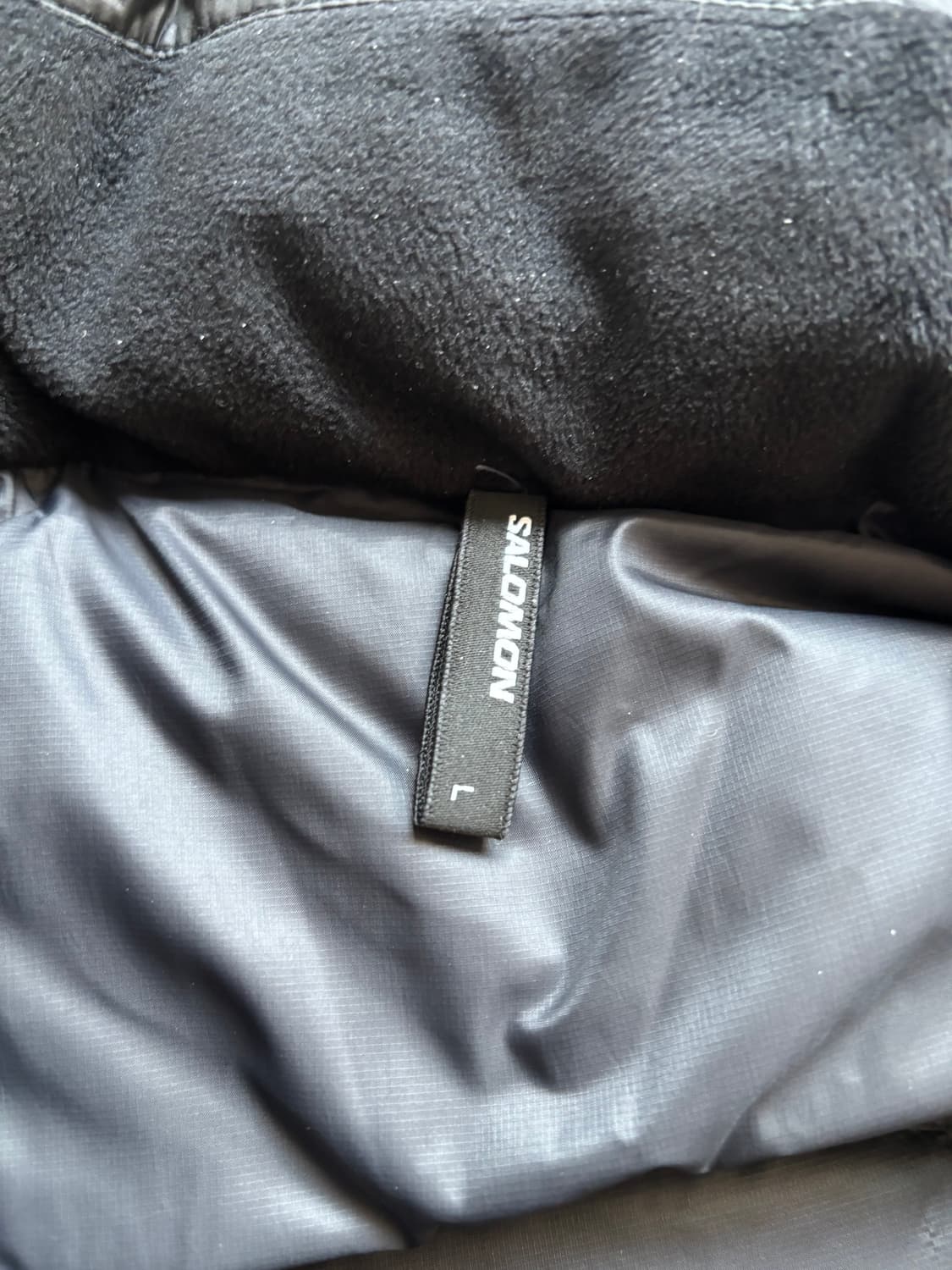 살로몬 컨투어 다운 자켓 블랙 패딩 L 공용 상품이미지3