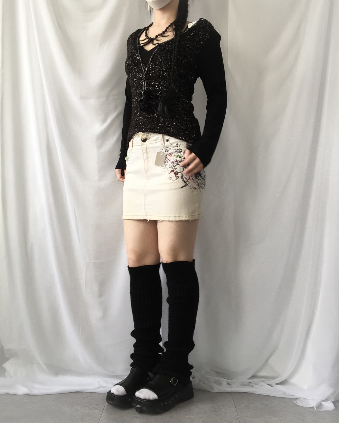 Pom pom glitter woolen knit 상품이미지6