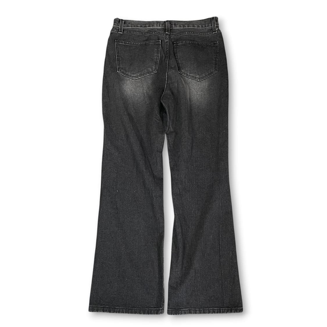 (32) 데님리서치랩 흑청 워싱 데님 팬츠 세미부츠컷 L 상품이미지2