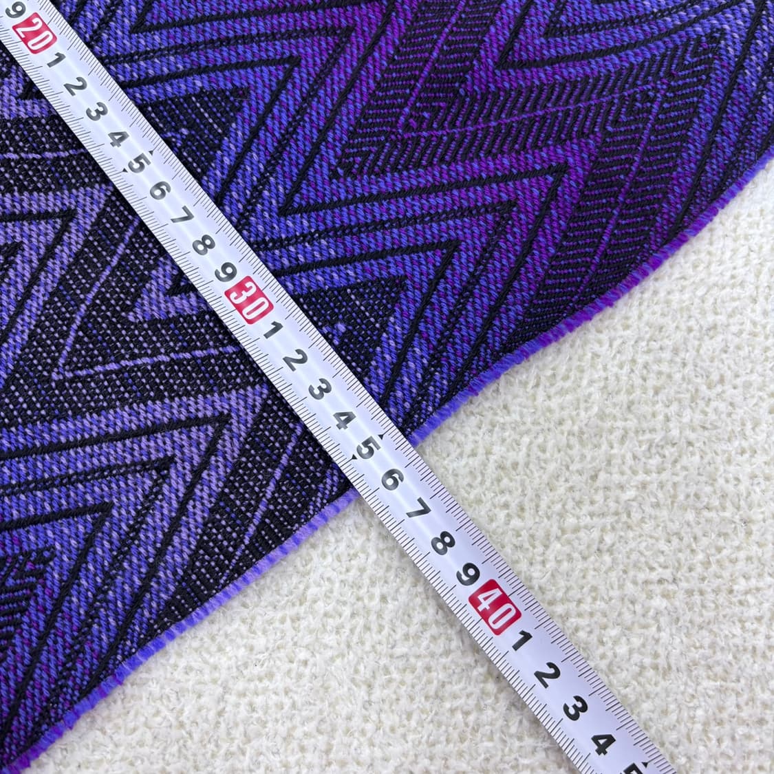 F 미쏘니 지그재그 패턴 울 머플러 0325E 상품이미지4