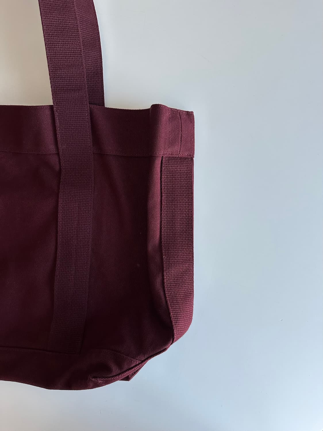 더바넷 버건디 캔버스 숄더백 상품이미지3