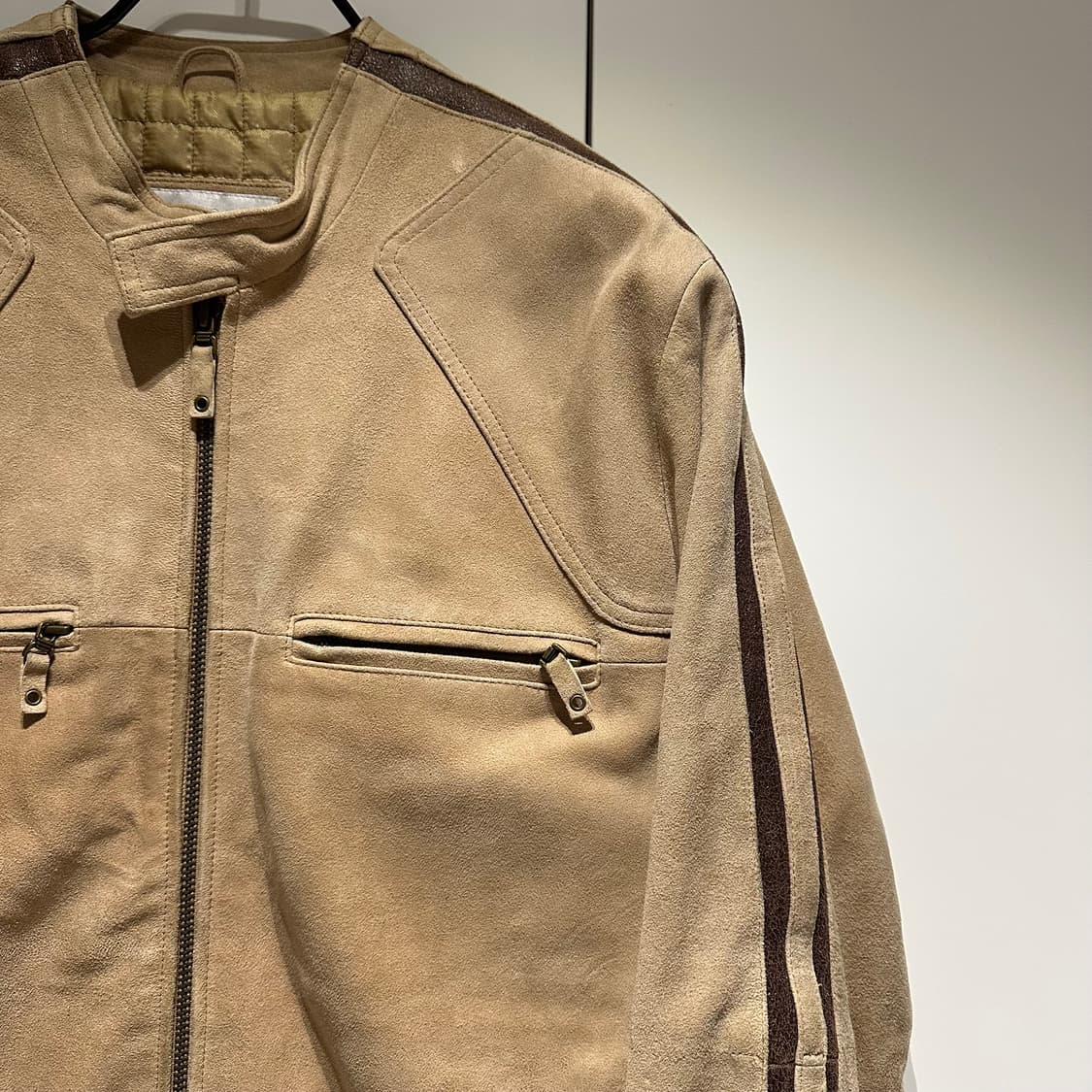 윌슨 레더 스웨이드 카페레이서 레더자켓 상품이미지3