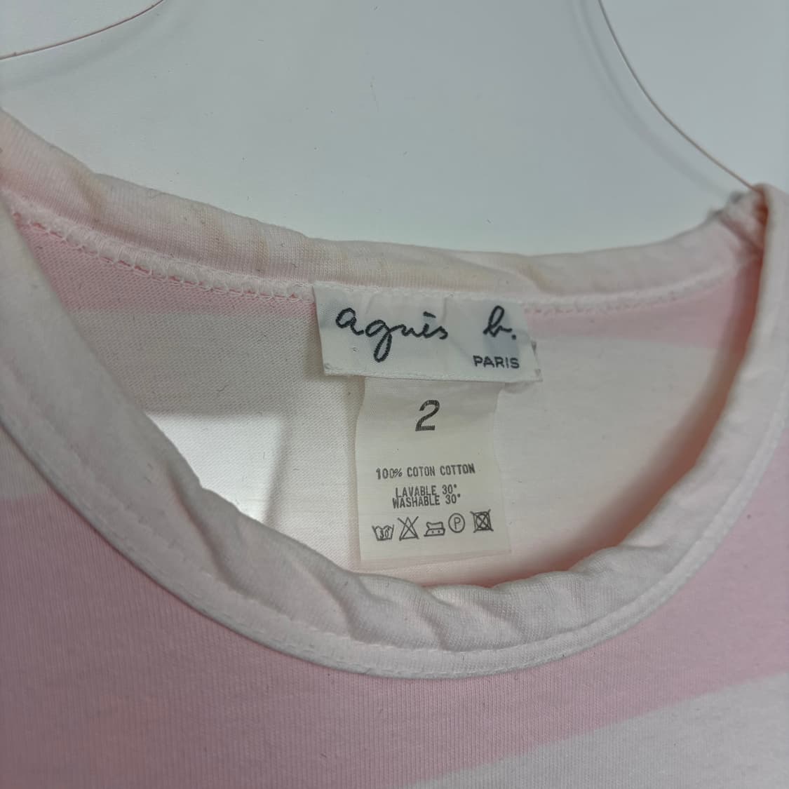 아네스베 스트라이프 티셔츠 상품이미지2