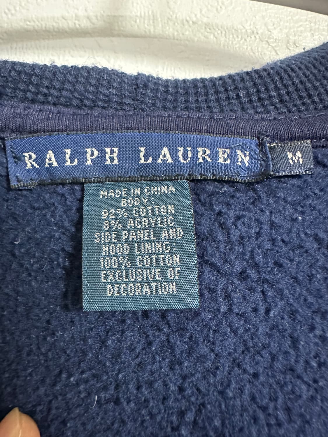 폴로랄프로렌 빅로고 넘버 후드 집업 상품이미지3