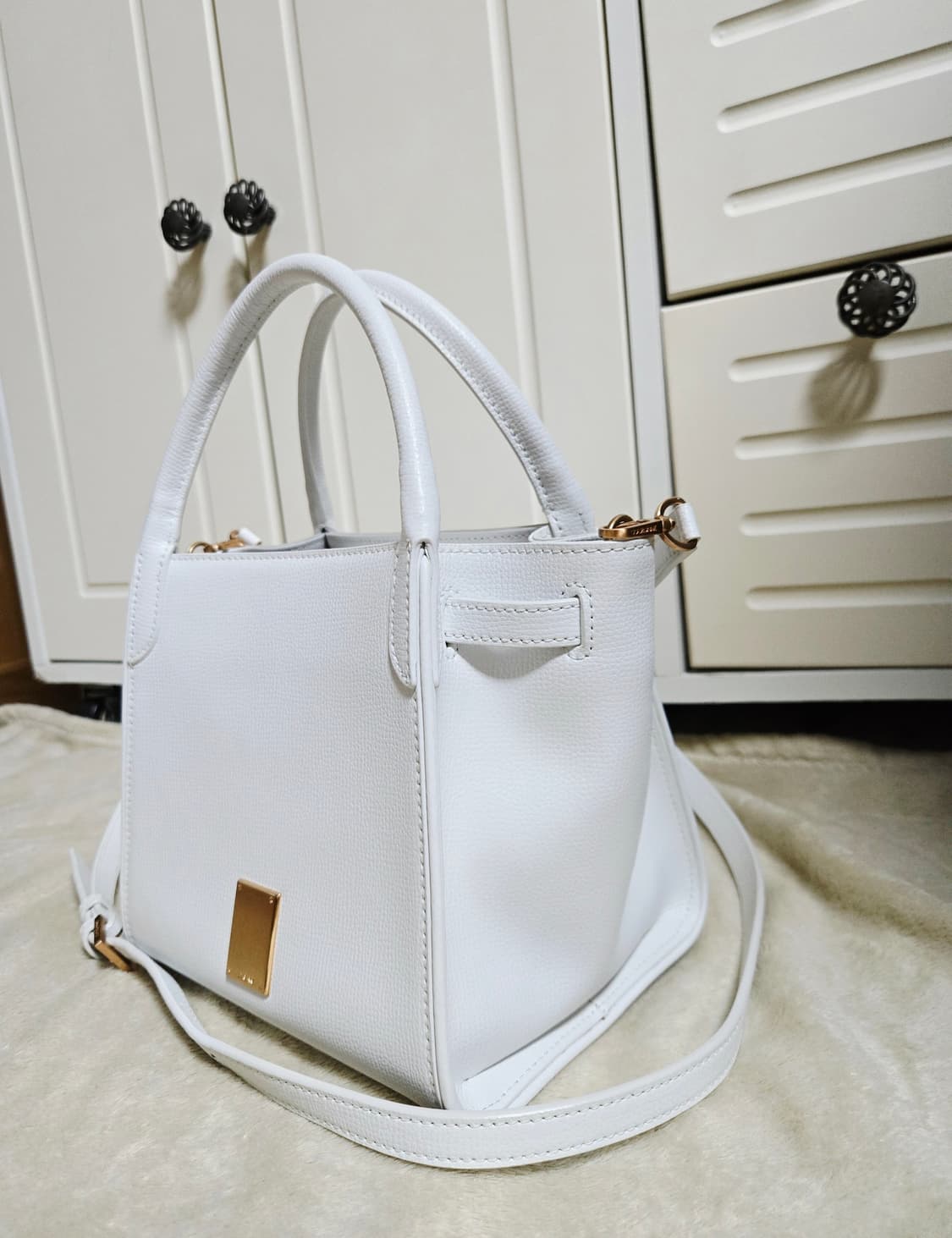 쿠론 멜리아 큐브 토트백 크로스백 상품이미지3