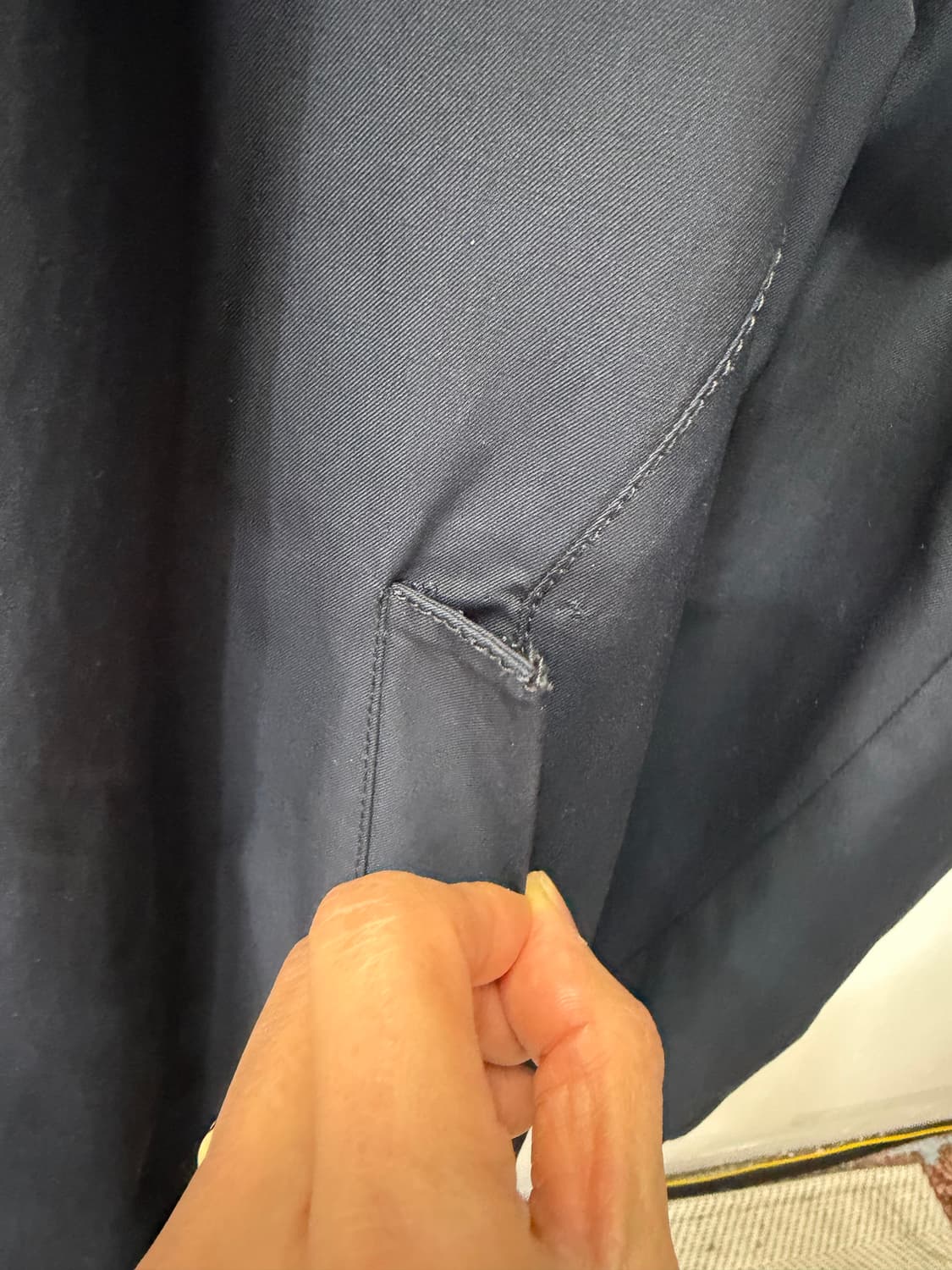 정품) 타임옴므 한섬 롱 자켓 105 상품이미지5