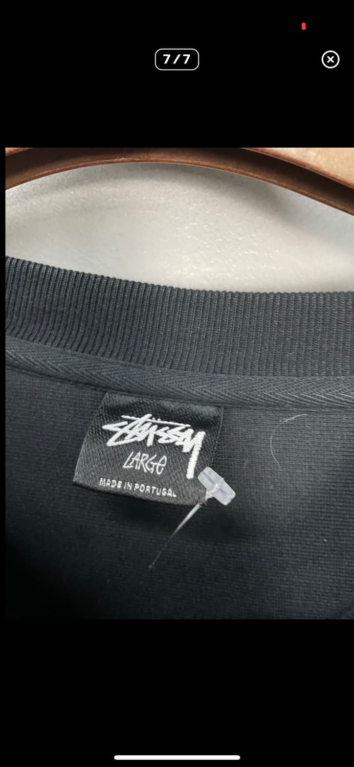 스투시 스타 크루 피그먼트 다이드 블랙 맨투맨 A2813 상품이미지7