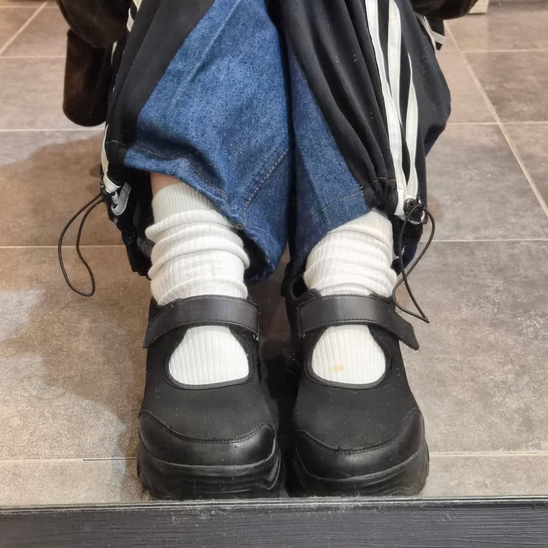 [NO.9] C&A 데님 아디다스 트레이닝 믹스 팬츠 상품이미지3