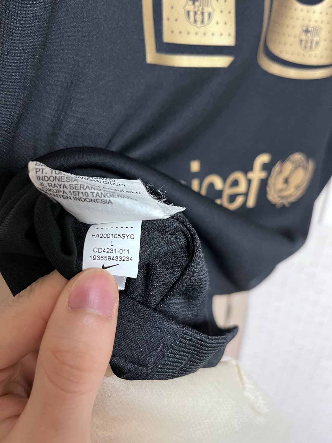 [L] 바르셀로나 20-21 어웨이 유니폼 메시 마킹 상품이미지5